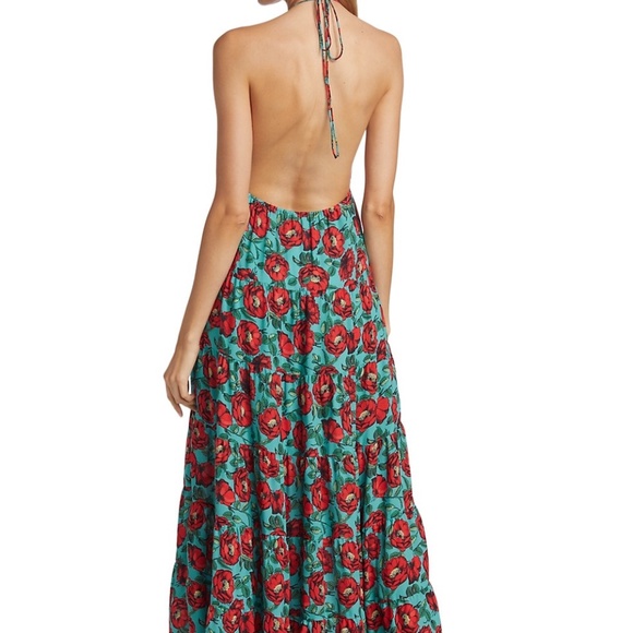 Alice + Olivia Halter Tiered Maxi Dress